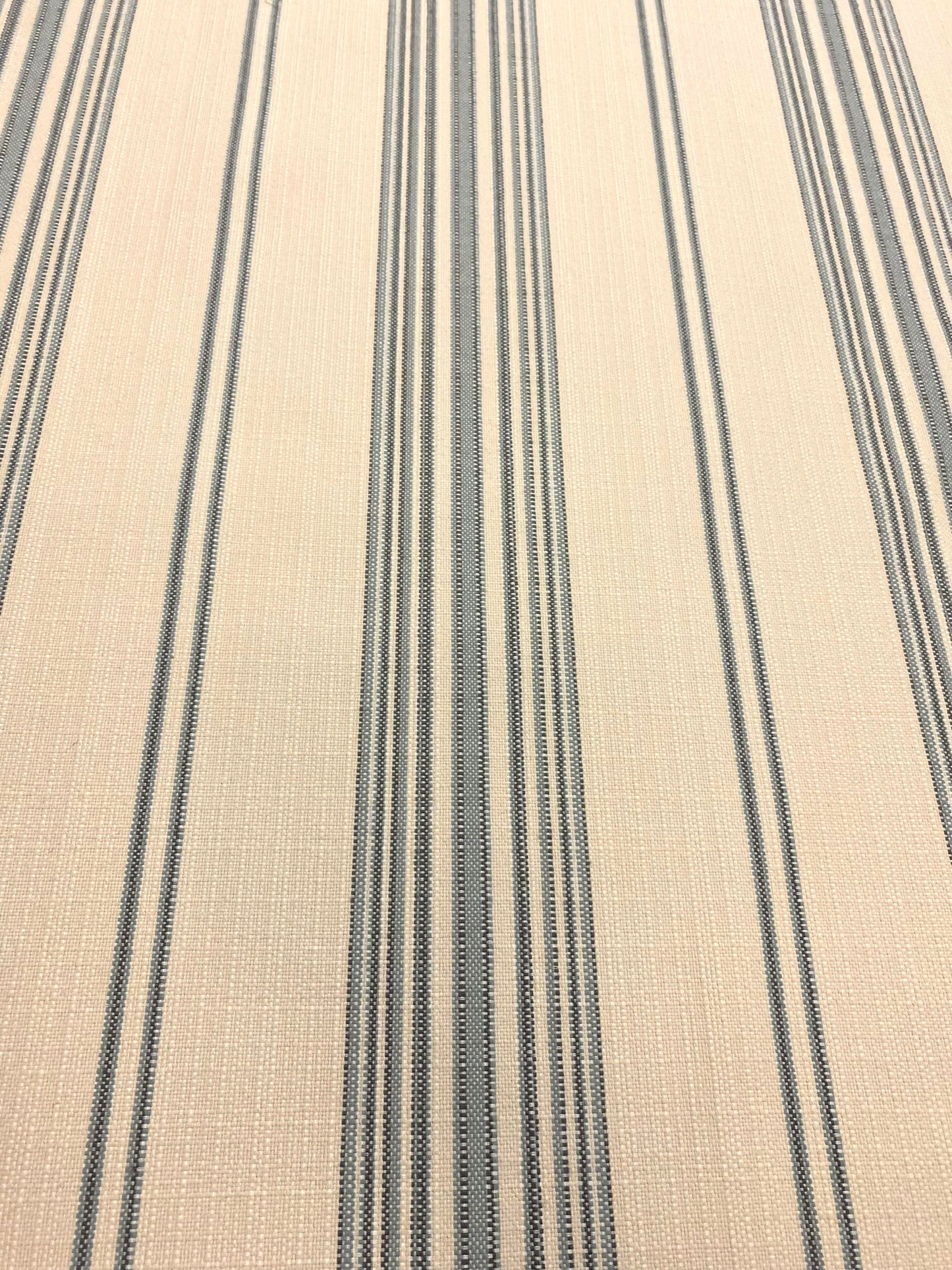1 Yard Schumacher Solana Stripe Sky Indoor Outdoor Fabric 79332 WHS 4645