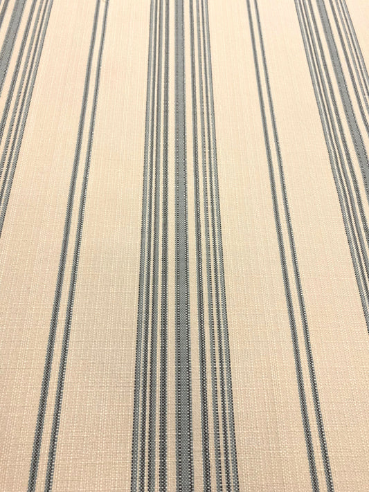 1 Yard Schumacher Solana Stripe Sky Indoor Outdoor Fabric 79332 WHS 4645