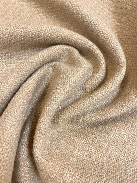 1.25 Yard Heavy Duty Designer Beige Linen Flax Water & Satin Resistant Upholstery Fabric WHS 4559