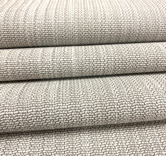 1.7 Yard Designer Indoor Outdoor Off White Grey MCM Mid Century Modern Tweed Upholstery Fabric WHS 4639