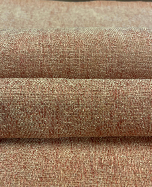 1.2 Yard Designer Water & Stain Resistant Rose Beige Tweed MCM Mid Century Modern Upholstery Fabric WHS 4593