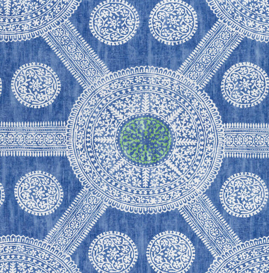 1.3 Yard Remnant Thibaut Stonington in Blue and Green