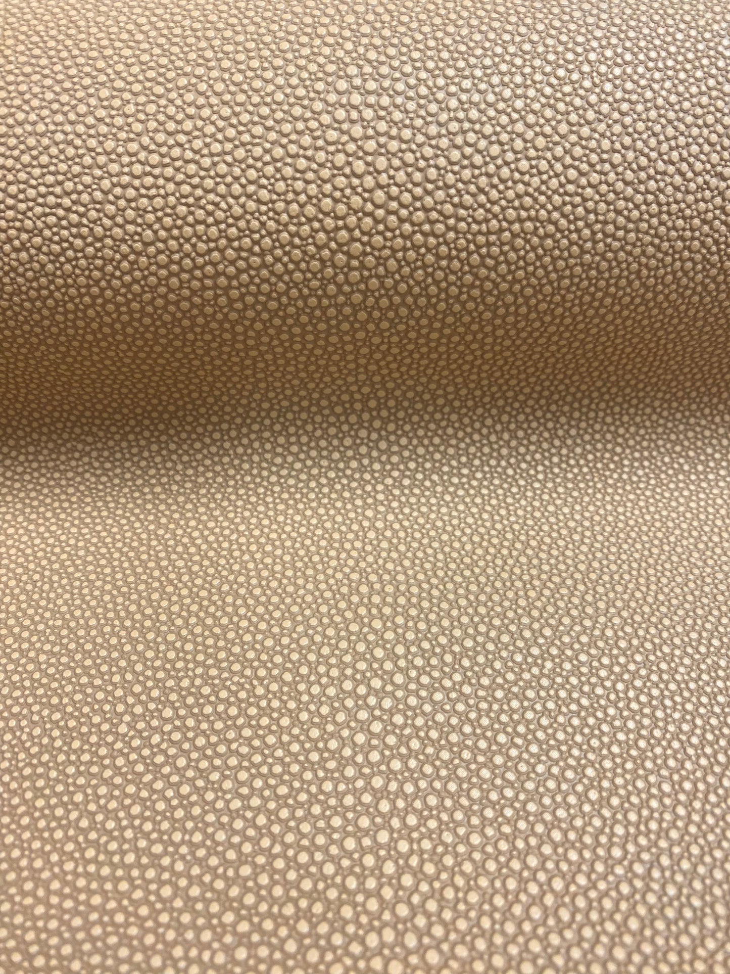 2.5 Yard Joseph Noble Stingray Beige Shagreen Textured Faux Leather Upholstery Vinyl WHS 3885